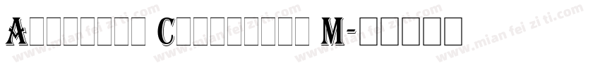 Algerian Condensed M字体转换